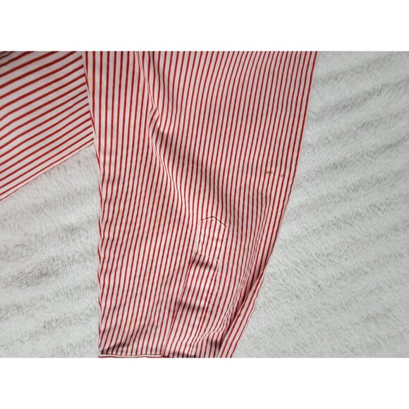 Vintage MiLi Lovecore 90s Button Up Shirt Valentines Heart Red Striped Top Small - Picture 9 of 10
